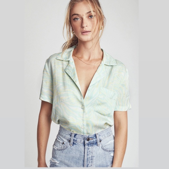pistola Tops - Pistola Kimmy Short Sleeve Vacation Button Down